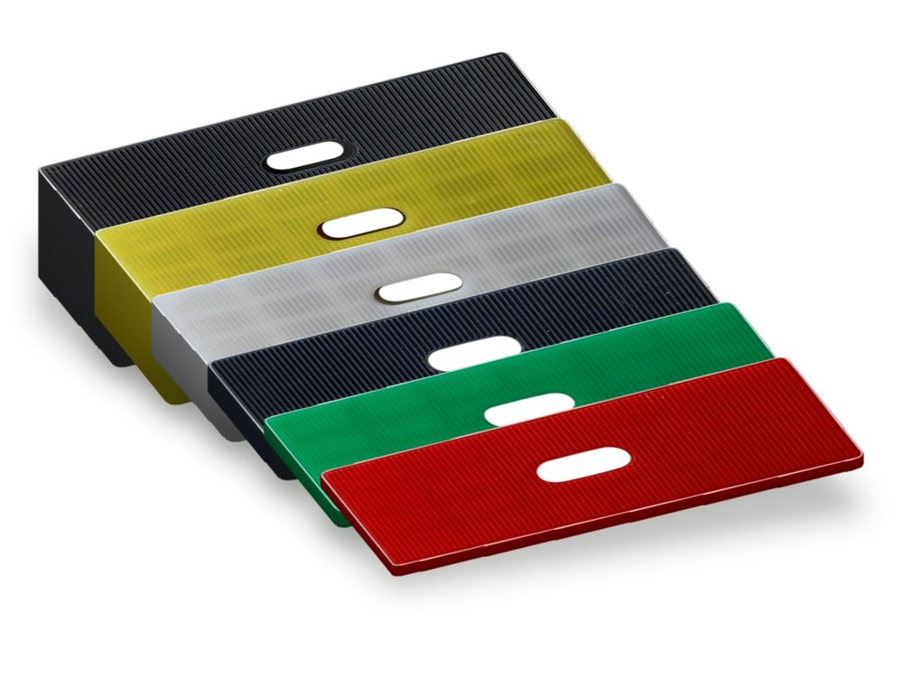 Trag- und Montageklötze 80 × 30 mm von GV in sechs Stärken